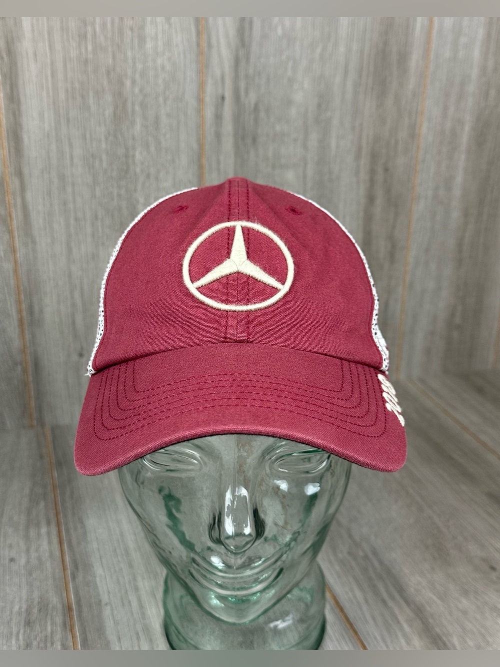Mercedes Benz Hat Snap Back Mesh US Open Red